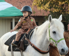 Curitiba, 28 de junho de 2019. Regimento de Polícia Montada comemora 140 anos com solenidade e a participação do presidente em exercício, Hamilton Mourão.