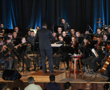 Curitiba, 06 de agosto de 2019. Concerto da Banda de Música do Colégio da Polícia Militar.