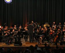 Curitiba, 06 de agosto de 2019. Concerto da Banda de Música do Colégio da Polícia Militar.