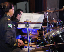 Curitiba, 06 de agosto de 2019. Concerto da Banda de Música do Colégio da Polícia Militar.