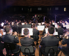Curitiba, 06 de agosto de 2019. Concerto da Banda de Música do Colégio da Polícia Militar.