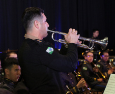 Curitiba, 06 de agosto de 2019. Concerto da Banda de Música do Colégio da Polícia Militar.