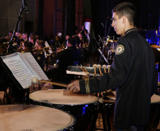 Curitiba, 06 de agosto de 2019. Concerto da Banda de Música do Colégio da Polícia Militar.