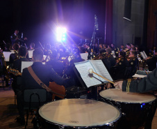 Curitiba, 06 de agosto de 2019. Concerto da Banda de Música do Colégio da Polícia Militar.