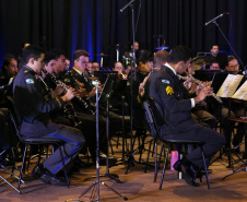 Curitiba, 06 de agosto de 2019. Concerto da Banda de Música do Colégio da Polícia Militar.