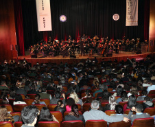 Curitiba, 06 de agosto de 2019. Concerto da Banda de Música do Colégio da Polícia Militar.