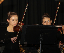 Curitiba, 06 de agosto de 2019. Concerto da Banda de Música do Colégio da Polícia Militar.