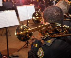 Curitiba, 06 de agosto de 2019. Concerto da Banda de Música do Colégio da Polícia Militar.
