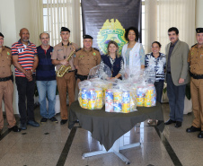 Curitiba, 12-08-2019 Entrega de Leites da Banda da PMPR Foto: Representantes das Associações.