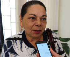 Curitiba, 12-08-2019 Entrega de Leites da Banda da PMPR Foto: entrevista Ilda Batista Maciel instituição ABRACE.