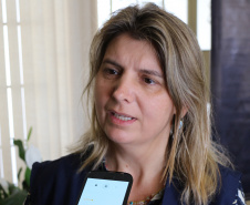 Curitiba, 12-08-2019 Entrega de Leites da Banda da PMPR Foto: entrevista Laurinete Tavares dos Santos, Associação Lar Moises.
