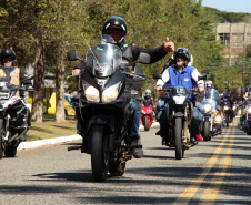 São José dos Pinhais, 17 de agosto de 2019. Passeio Motociclisto da PMPR.