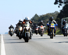 São José dos Pinhais, 17 de agosto de 2019. Passeio Motociclisto da PMPR.