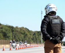 São José dos Pinhais, 17 de agosto de 2019. Passeio Motociclisto da PMPR.