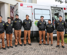 Curitiba, 20 de agosto de 2019.  Entrega de Ambulancia HPM.