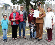 Curitiba, 20 de agosto de 2019.  Entrega de Ambulancia HPM. Foto: 2º Sgt Jose Odair de Lima e familiares.