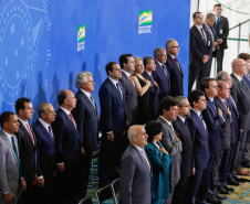 (Brasília - DF, 29/08/2019) Execução do Hino Nacional Brasileiro.Foto: Carolina Antunes/PR