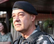 Curitiba, 30 de agosto de 2019.  Despedida Sgt Daniel Rone. Foto: entrevista do Sgt Daniel.