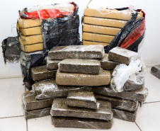 Curitiba, 02 de semtembro de 2019.  Flagrante de Tráfico de Drogas - BOPE