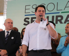 São Jose dos Pinhais, 11 de Setembro de 2019. Escola Segura. Foto: discurso Governador do Estado do Parana ratinho Jr.