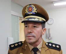 Curitiba, 13 de Setembro de 2019. Aniversario 13º BPM. Foto: entrevista Ten Cel Carlos Alberto Rodrigues Assunção Comandante do 13° BPM.