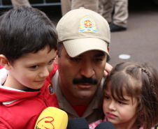 Curitiba, 22 de setembro de 2019. Chegada dos Bombeiros da Amazonia. Foto: entrevista Sd William.