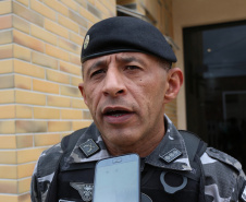 Curitiba, 23 de setembro de 2019. Aula inaugural Curso de Operações taticas Verticais. Foto: entrevista Ten Cel Barros.