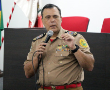 Curitiba, 02 de Outubro de 2019.  Culto Ecumênico em Ação de Graças aos 107 anos do Corpo de Bombeiros. Foto: Coronel Samuel Prestes, Comandante do Corpo de Bombeiros.