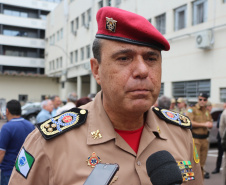 Curitiba, 03 de Outubro de 2019.  Inauguração Centro Historico Corpo de Bombeiros. Foto: entrevista Cel Prestes Comandante do Corpo de Bombeiros.