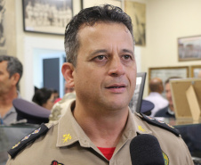 Curitiba, 03 de Outubro de 2019.  Inauguração Centro Historico Corpo de Bombeiros. Foto: entrevista Major Felix.