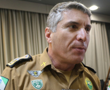 Curitiba, 03 de Outubro de 2019. Passagem de Comando DDTQ. Foto: entrevista Cel Pericles de Matos Comandante Geral da Policia Militar do Estado do Parana.