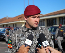 São José dos Pinhais, 10 de outubro de 2019.  Operação Frente Brasil. Foto: Ten Schwarz, da Força Nacional.