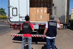 PCPR, PRF e Receita Federal apreendem carga de cigarros em Maringá