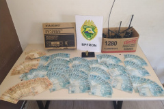 BPFron apreende cigarros, dinheiro e munições Santa Helena 