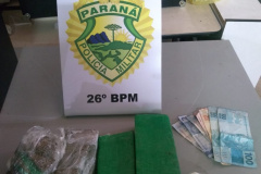 PM prende três homens por tráfico de drogas em Telêmaco Borba (PR), nos Campos Gerais
