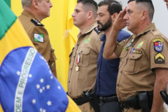 Manifestação de apoio e homenagens marcam o primeiro aniversário do 28 Batalhão da Polícia Militar na Lapa (PR)