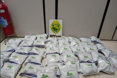 BPFron apreende agrotóxicos irregulares e prende homem na Operação Hórus, em Realeza, no Oeste do estado