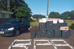 Cerca de 25 mil maços de cigarro são apreendidos pela PM em Rolândia, no Norte do Paraná