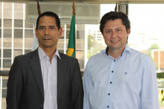 Secretário coronel Marinho e prefeito de Palotina se reúnem para debater segurança pública da região oeste