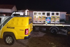 Em Cianorte (PR), PM apreende seis máquinas caça-níqueis e encaminham dois homens para Delegacia 