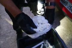  PCPR apreende porções de crack e cocaína em operação no bairro Parolin 