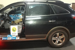 Cerca de R$ 150 mil em cigarros contrabandeados são apreendidos pelo Batalhão de Fronteira em Guaíra (PR)
