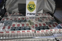 Grande quantidade de cigarros estrangeiros são apreendidos durante pré-carnaval em Tuneiras do Oeste (PR)