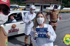  Polícia Rodoviária Estadual faz operações com unidades especializadas da PM para evitar a disseminação do coronavírus 