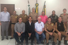 Secretário coronel Marinho se reúne com autoridades para tratar da Segurança Pública de Guaíra