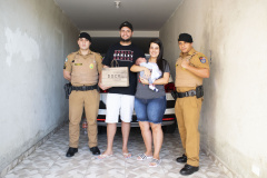 Policiais militares salvam bebê engasgado em São José dos Pinhais, na RMC