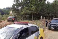 Carro roubado em Santa Catarina é recuperado pela PM em Fazenda Rio Grande, na RMC