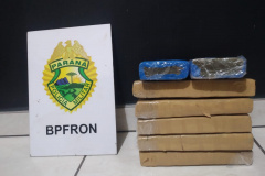  BPFron apreende cinco quilos de maconha durante ações da Operação Hórus no Oeste do estado 