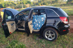 No Noroeste do estado, PM prende três homens e apreende 26 caixas de cigarros contrabandeados em situações distintas