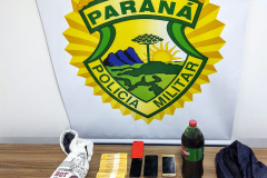 Em Fazenda Rio Grande, na RMC, PM prende dupla logo após roubo à farmácia